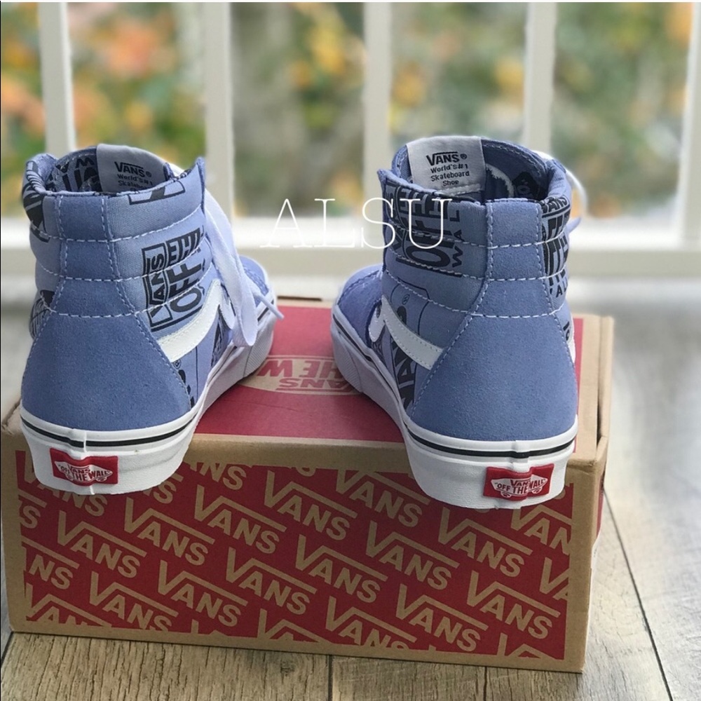 NWT VANS SK8-HI Logo Mix Lavender WMNS AUTHENTIC - Picture 4 of 7